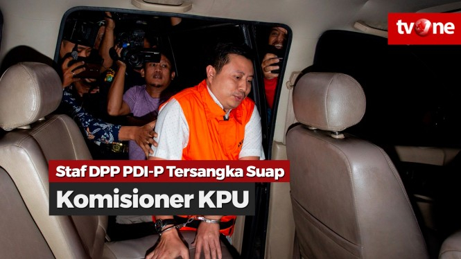 Staf DPP PDI-P Tersangka Suap ke Komisioner KPU