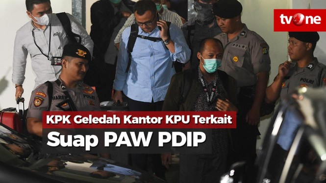 KPK Geledah Kantor KPU Terkait Suap PAW PDIP