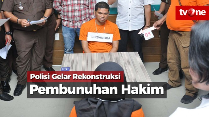 Polisi Gelar Rekonstruksi Pembunuhan Hakim dalam Empat Tahap