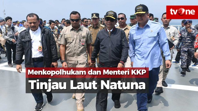 Menkopolhukam dan Menteri KKP Tinjau Keamanan Laut Natuna
