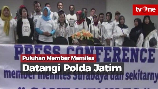 'Save Memiles', Puluhan Member Datangi Polda Jatim