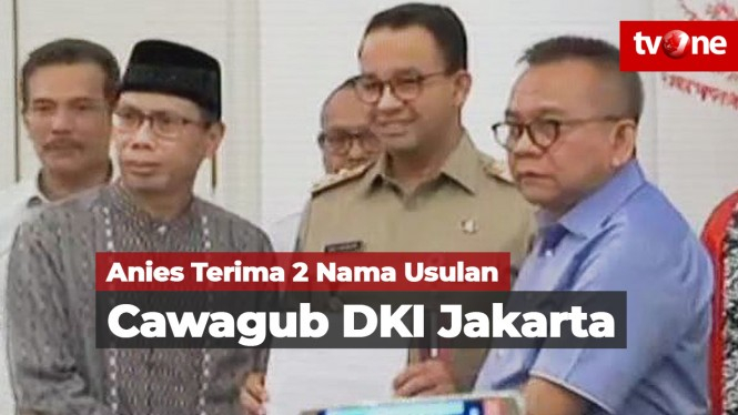 Anies Terima 2 Nama Usulan Cawagub DKI Jakarta