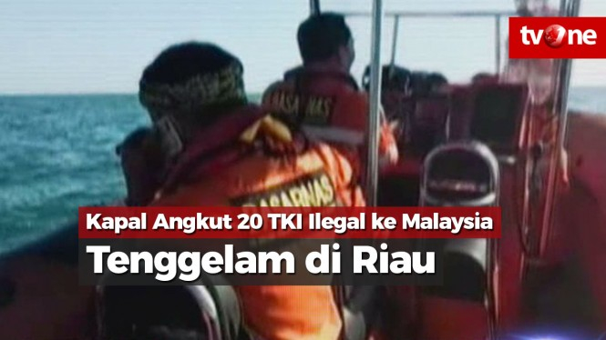 Kapal Angkut 20 TKI Ilegal ke Malaysia Tenggelam di Riau
