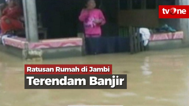 Ratusan Rumah di 2 Kecamatan di Jambi Terendam Banjir