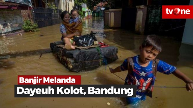 Banjir Kembali Genangi Kawasan Dayeuhkolot Kabupaten Bandung