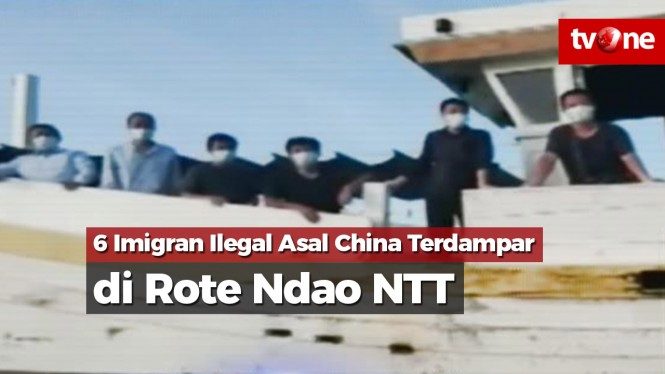 Enam Imigran Ilegal Asal China Terdampar di Rote Ndao NTT