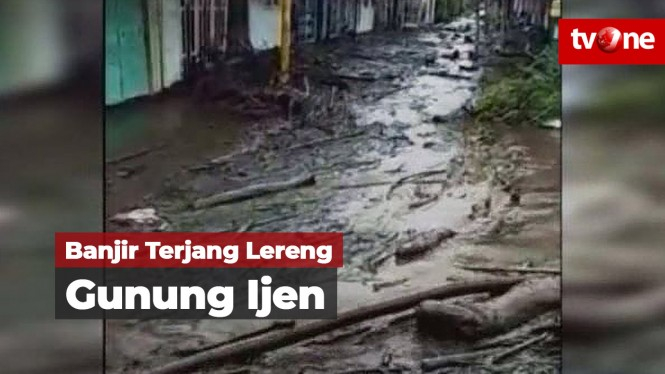 Banjir Terjang Lereng Gunung Ijen, Ratusan KK Jadi Korban