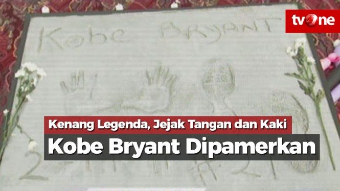 Kenang Legenda, Jejak Tangan dan Kaki Kobe Bryant Dipamerkan