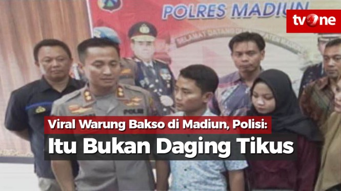 Viral Warung Bakso di Madiun, Polisi: Itu Bukan Daging Tikus