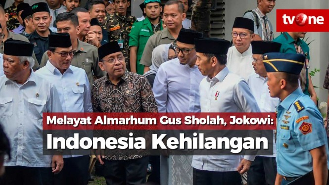 Melayat Almarhum Gus Sholah, Jokowi: Indonesia Kehilangan