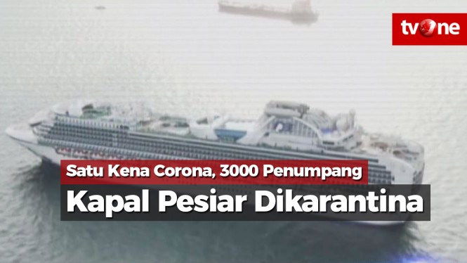Satu Kena Corona, 3000 Penumpang Kapal Pesiar Dikarantina