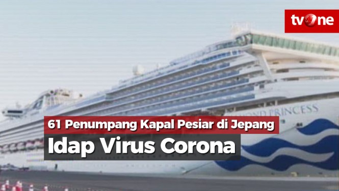 61 Penumpang Kapal Pesiar di Jepang Idap Virus Corona
