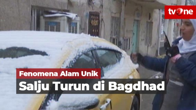Fenomena Alam Unik, Salju Turun di Baghdad