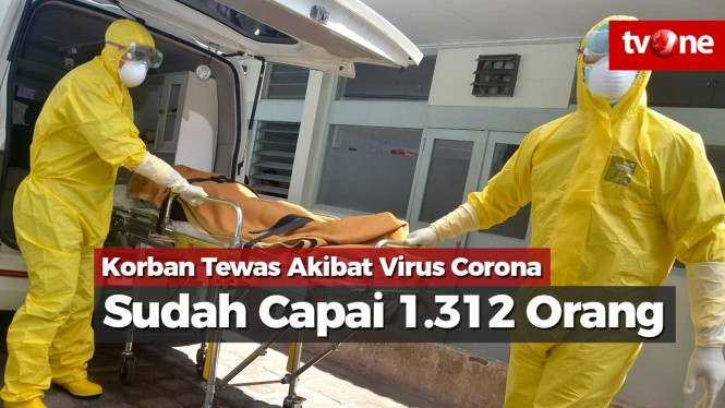 Korban Tewas Akibat Virus Corona Sudah Capai 1.312 Orang