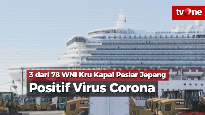3 dari 78 WNI Kru Kapal Pesiar Jepang Positif Virus Corona