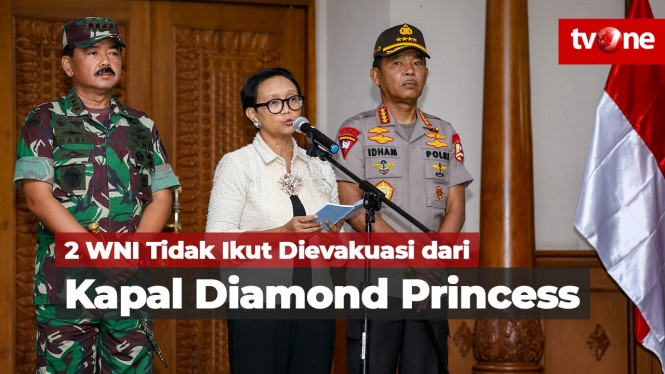 Dua WNI Tidak Ikut Dievakuasi dari Kapal Diamond Princess