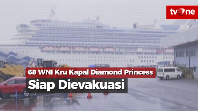 68 WNI Kru Kapal Diamond Princess Siap Dievakuasi
