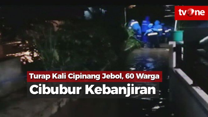 Tanggul Kali Cipinang Bocor, 60 Warga Cibubur Kebanjiran