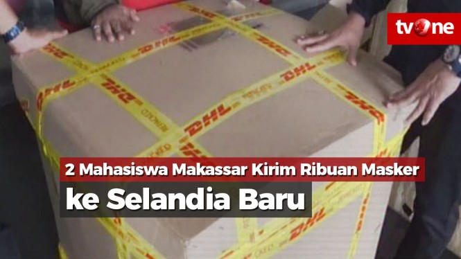 Dua Mahasiswa Makassar Kirim Ribuan Masker ke Selandia Baru