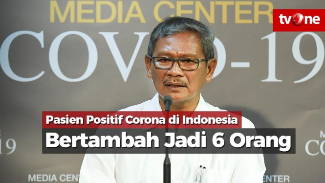 Pasien Positif Corona di Indonesia Bertambah Jadi Enam Orang