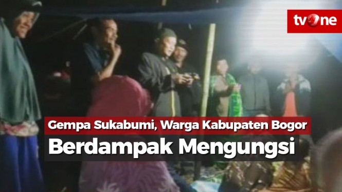 Gempa Sukabumi, Warga Kabupaten Bogor Berdampak Mengungsi