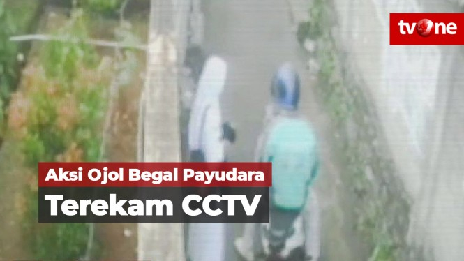 Aksi Ojol Begal Payudara Terekam CCTV