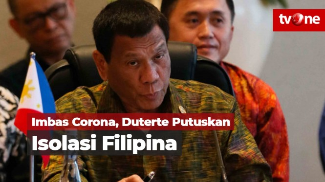 Imbas Corona, Duterte Putuskan Isolasi Filipina