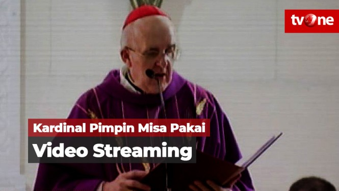Kardinal Pimpin Misa Melalui Video Streaming