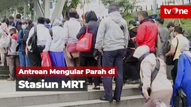 Jadwal Operasional MRT Dipersingkat, Antrean Mengular Parah