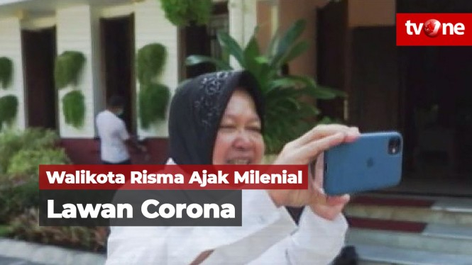 Walikota Risma Ajak Milenial Surabaya Cegah Corona