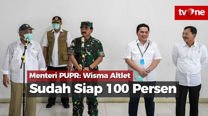 Rawat Pasien Corona, Menteri PUPR: Wisma Altlet Sudah Siap