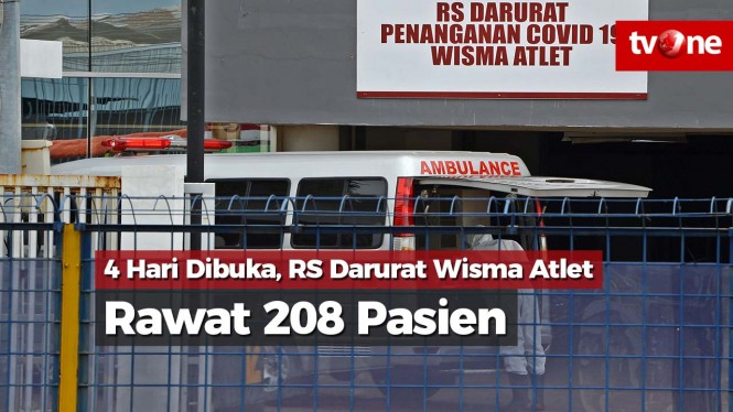 4 Hari Dibuka, RS Darurat Wisma Atlet Rawat 208 Pasien