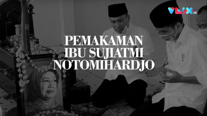 VIDEO: Noda Kemeja Jokowi di Pemakaman Ibunda Tercinta