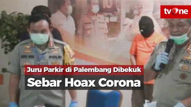 Sebar Hoax Corona, Juru Parkir di Palembang Dibekuk