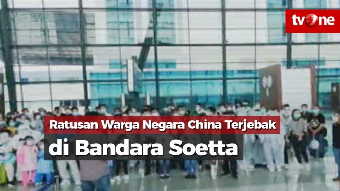 Ratusan Warga Negara China Terjebak di Bandara Soetta