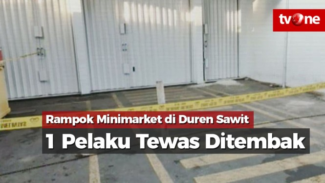 Rampok Minimarket di Duren Sawit, Satu Pelaku Tewas Ditembak