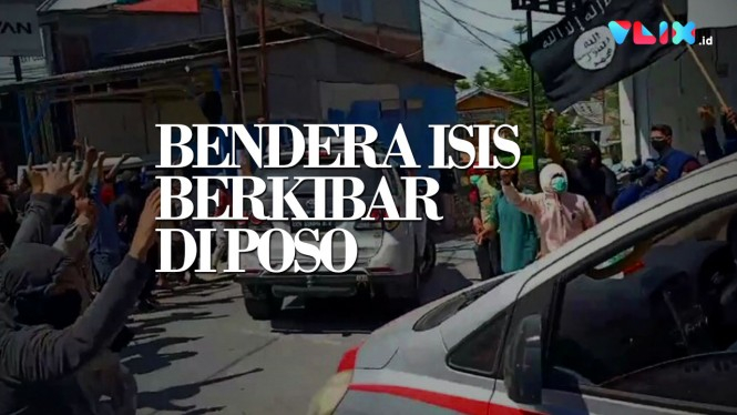 Pelayat Jenazah Teroris di Poso Kibarkan Bendera ISIS