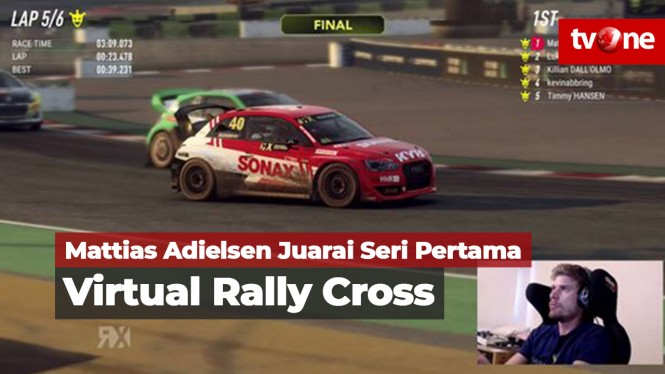 Mattias Adielson Juara Seri Pertama Virtual Rally Cross