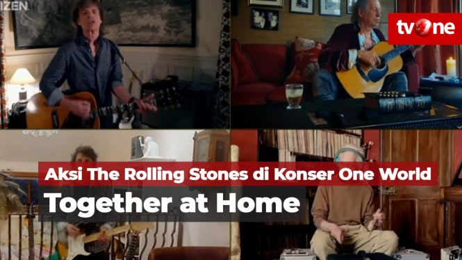 Aksi The Rolling Stones Konser dari Rumah