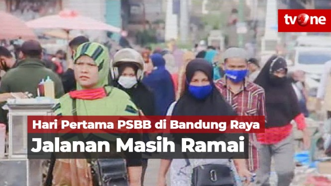 Penerapan PSBB Hari Pertama di Bandung Raya