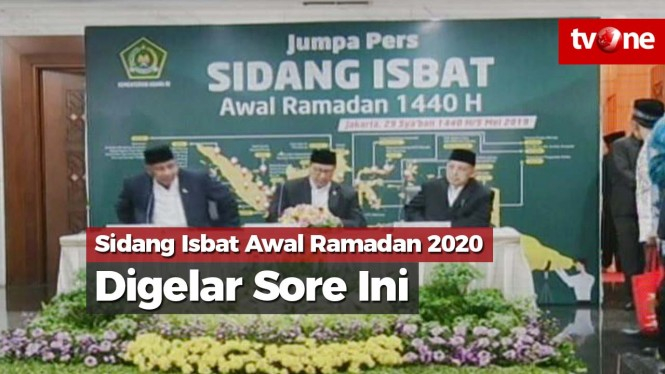 Sidang Isbat Awal Ramadan 2020 Digelar Sore Ini