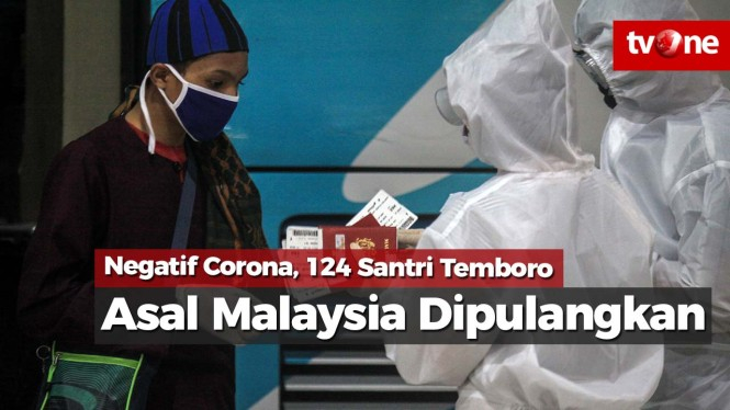 Negatif Corona, 124 Santri Temboro Asal Malaysia Dipulangkan