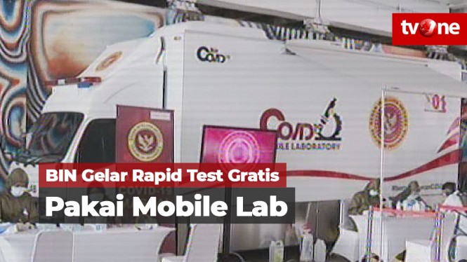 Lakukan Rapid Test Gratis, BIN Pakai Teknologi Mobile Lab