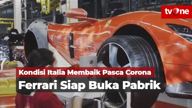 Kondisi Italia Membaik Pasca Corona, Ferrari Buka Pabrik