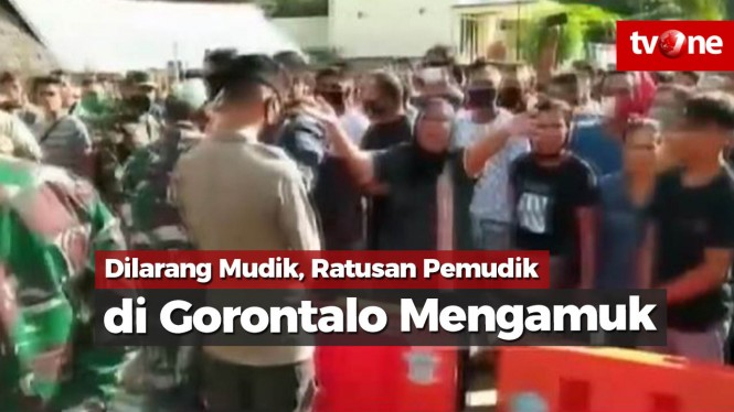 Dilarang Mudik, Ratusan Pemudik di Gorontalo Mengamuk