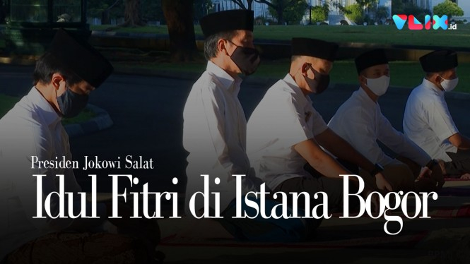 Jokowi Salat Idul Fitri di Istana Bogor, Begini Suasananya