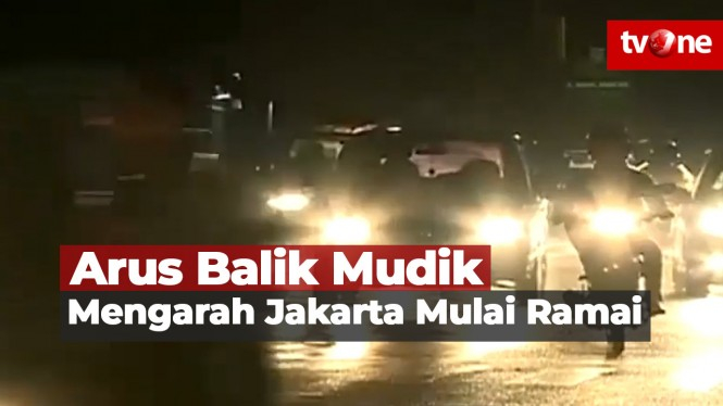 H+1 Idul Fitri Volume Kendaraan Mengarah Jakarta Mulai Ramai