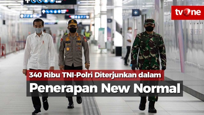 340 Ribu TNI-Polri Diterjunkan dalam Penerapan New Normal