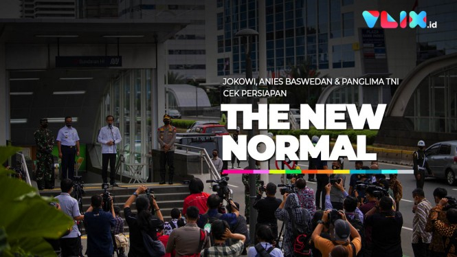 Persiapan New Normal, Jokowi dan Anies Cek Stasiun MRT