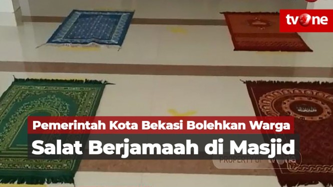Pemkot Bekasi Perbolehkan Warga Salat Jamaah di Masjid